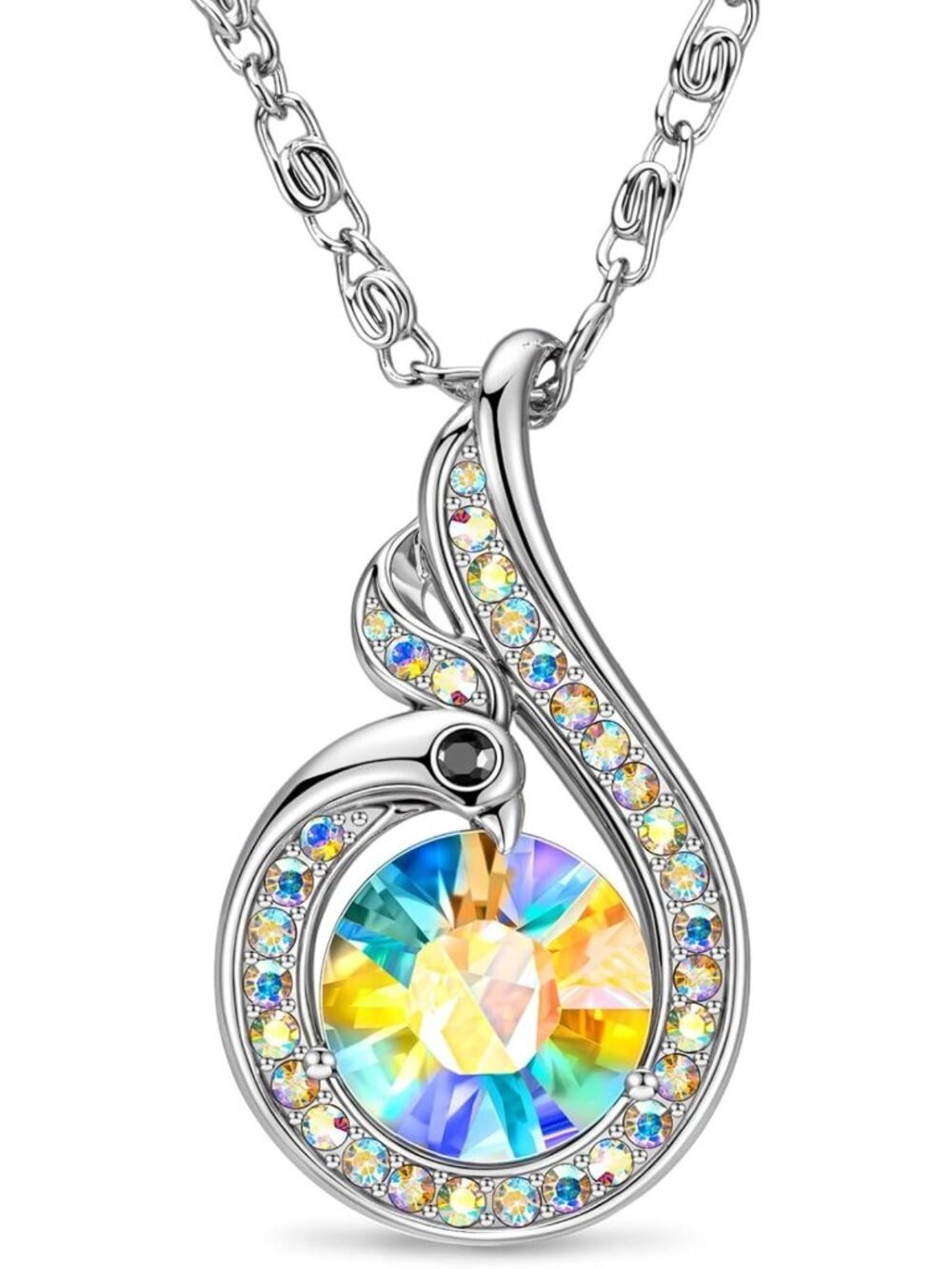 Birthstone Phoenix Necklace for Women - Rise From the Ashes Jewelry Gift